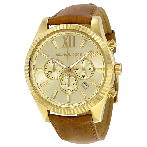 michael kors watch leather